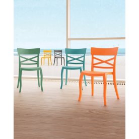 Стул пластиковый XSera-S желтый