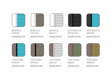 Шезлонг-лежак пластиковый Atlantico тортора / голубой