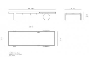 Лежак пластиковый Gatsby Basic тортора