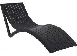 Шезлонг Slim черный