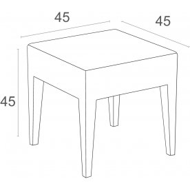 Пластиковый стол Miami Lounge GT 1009