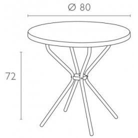 Пластиковый стол Poppy