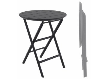 Стол пластиковый складной Helen Folding Table Ø60 черный
