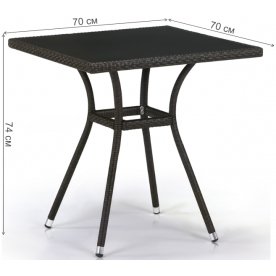 Стол T282BNS-W53-70x70