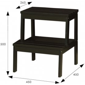 Деревянный табурет-стремянка Массив