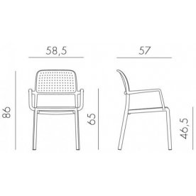 Пластиковое кресло Bora