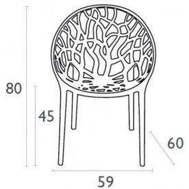 Пластиковое кресло Crystal