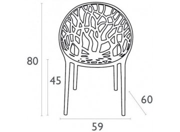 Пластиковое кресло Crystal