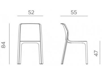 Пластиковый стул Bit