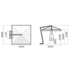 Зонт 091/C3030PMBA1S