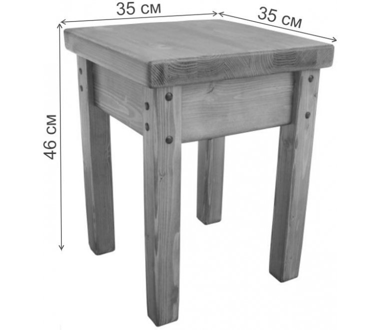 Комплект табуретов Классика венге 4 штуки