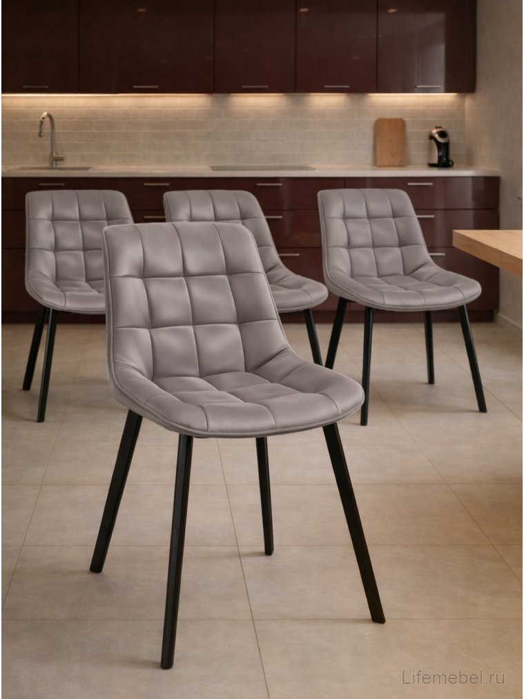 Комплект стульев Форт 4 шт латте / черный