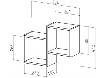 Шкаф навесной Флэш
