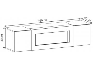 Шкаф навесной Лоук ТИП-28