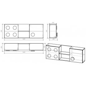 Шкаф навесной Пакола ПН-001