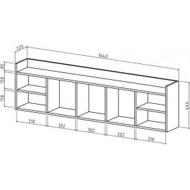 Шкаф навесной Остин-3