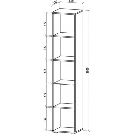 Шкаф бельевой бельевой Тунис 2 зеркало