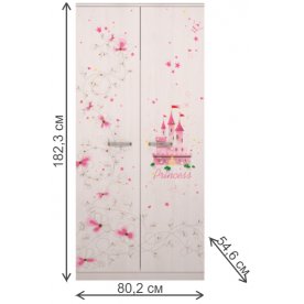 Шкаф двухдверный Принцесса 1