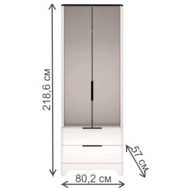 Шкаф двухдверный Танго 9