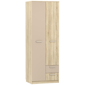 Шкаф Акварель НМ 014.07 М капучино / дуб сонома / дуб сонома