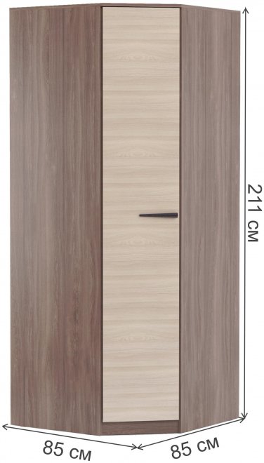 Шкаф Алетра шимо темный / шимо светлый