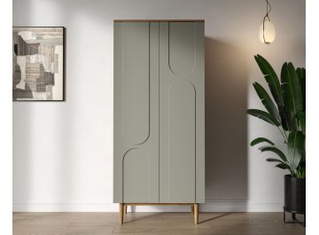 Распашной шкаф Арка (Arka) AR13-F2 Темно-бежевый