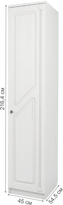 Шкаф Азалия № 5.2 правый бодега белый