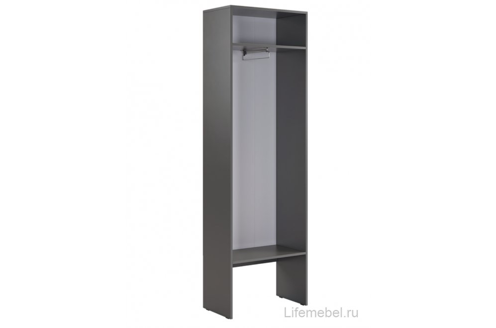 Шкаф Баско L600 К4 графит с полкой