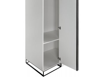 Шкаф для одежды City угловой универсальный белый