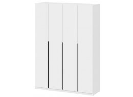 Шкаф Даиго четырехстворчатый белый текстурный