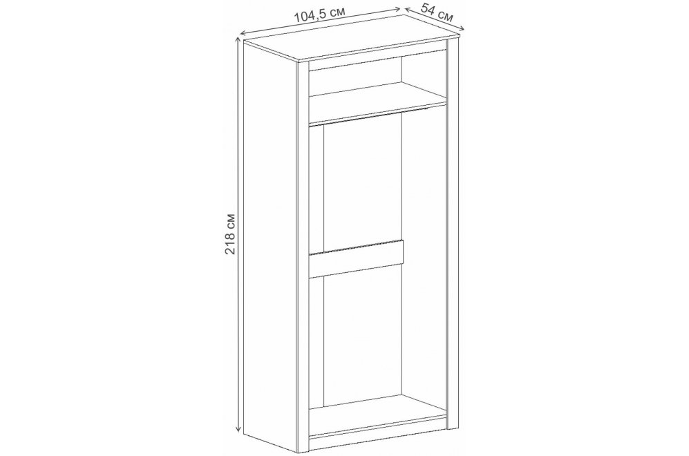 Шкаф Даллас дуб винтерберг / таксония