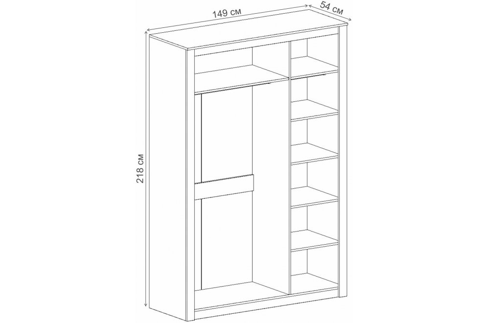 Шкаф Даллас дуб винтерберг / таксония