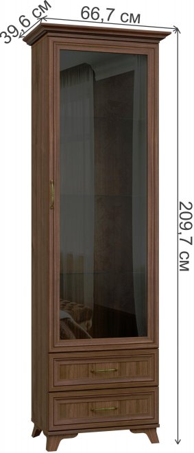 Витрина Мирелла орех селект