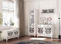 Шкаф Джела белый аляска / бланж