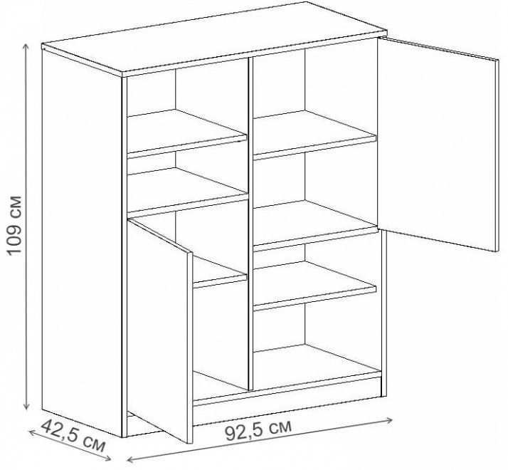 Шкаф двухдверный Фрегат