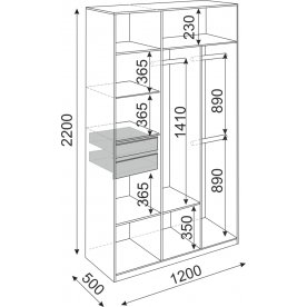 Шкаф Глэдис М23