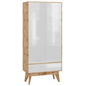 Шкаф Хелен 2213 дуб ватан / белый лак