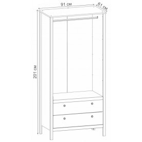 Шкаф Хельга SZF2D2S 90