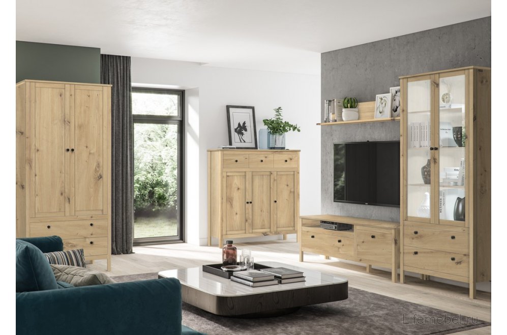 Шкаф Хельга SZF2D2S 90 дуб артизан