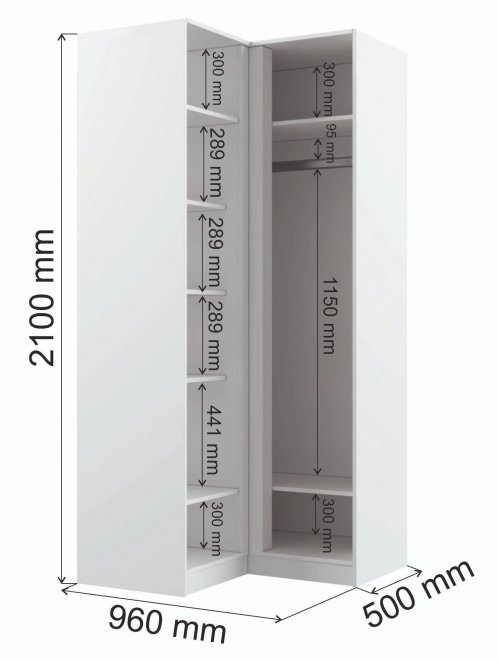 Шкаф Мадера ШМУ лдсп белый