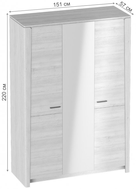 Шкаф Мальта дуб винтерберг