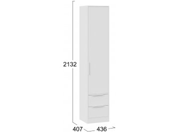 Шкаф-пенал Марли белый