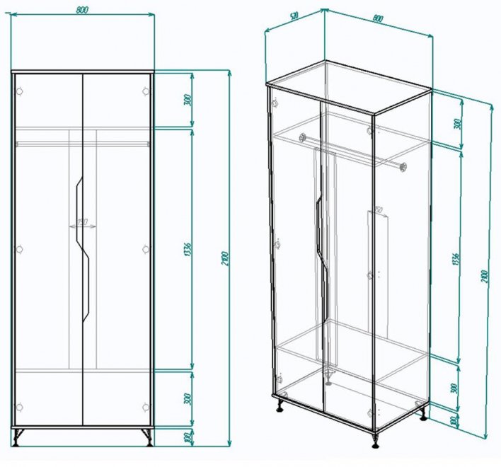 Шкаф МегаKraft 1 левый белый / камень серый