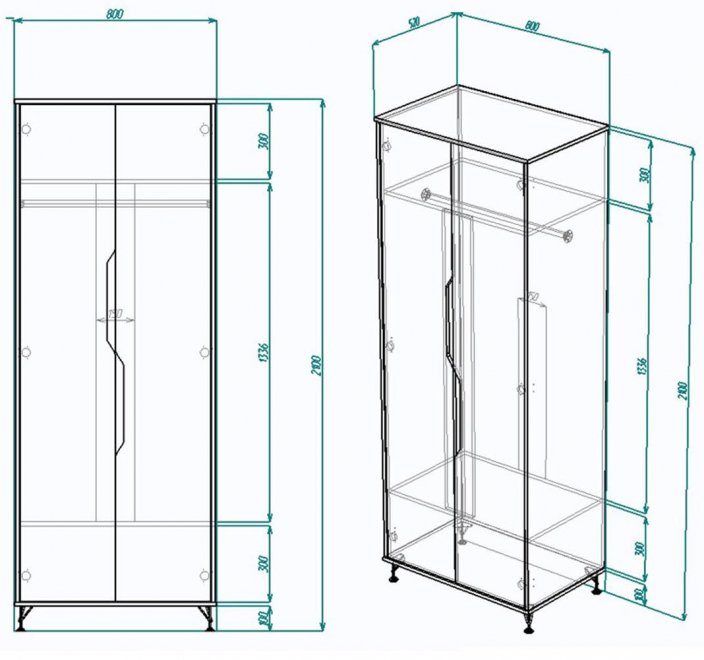Шкаф МегаKraft 1 левый белый / сосна скания темная