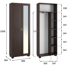 Шкаф Монблан МБ-21К