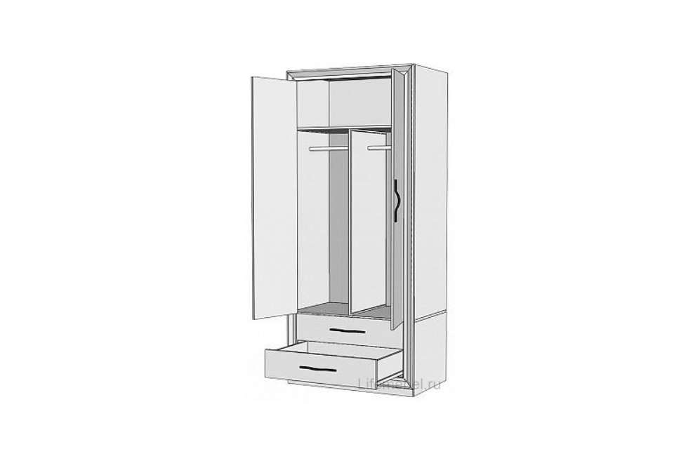 Шкаф Нобиле Пл-95/60 ШШ шамони / шамони