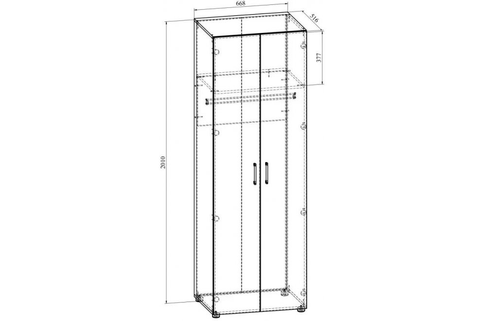 Шкаф ОФ-31К дуб крафт табачный