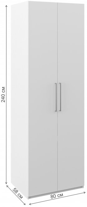 Шкаф Отис МН-039-08 П2 белый / графит
