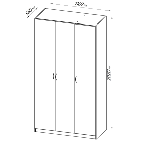 Шкаф Пегас 3