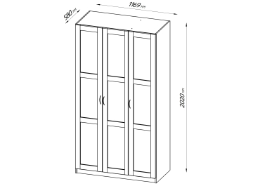 Шкаф Пегас 3